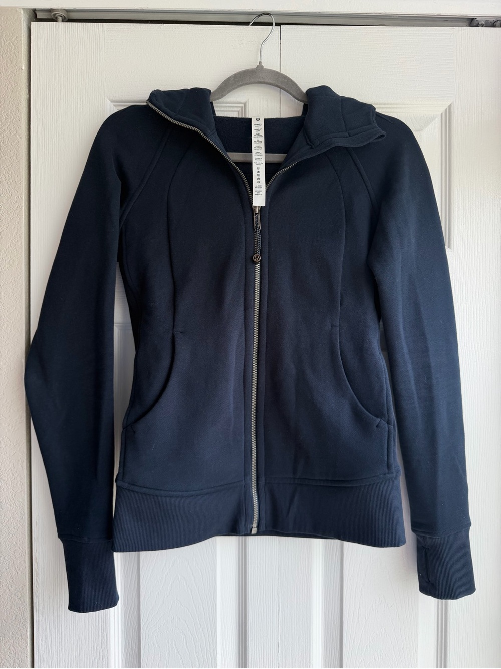 Lululemon Scuba Full Zip Hoodie Navy Size 4